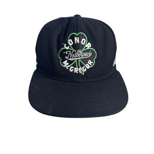 Reebok Conor McGregor UFC Fighter Hat, adult size black snap back. Embroidered.